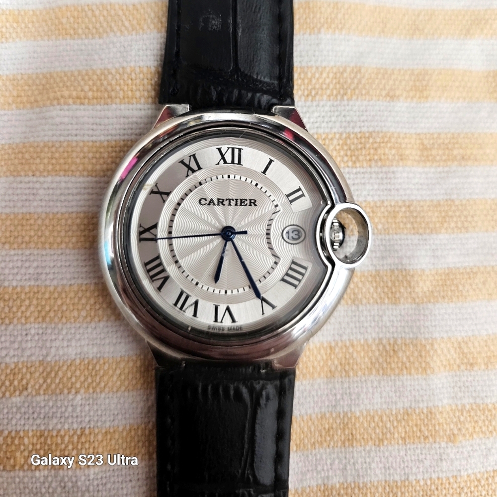 NWOT CARTIER BLACK & SILVER, COMES WITH DUST BAG